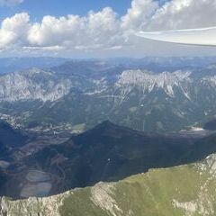 Flugwegposition um 12:14:48: Aufgenommen in der Nähe von Gai, 8793, Österreich in 2218 Meter